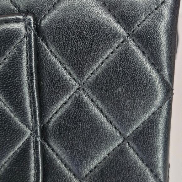 Chanel Lambskin Quilted Medium Double Flap So Black - Picture 10 of 16